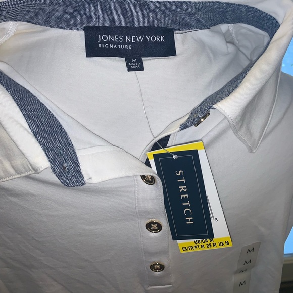 New jones new york classy formal white button up - Picture 3 of 5